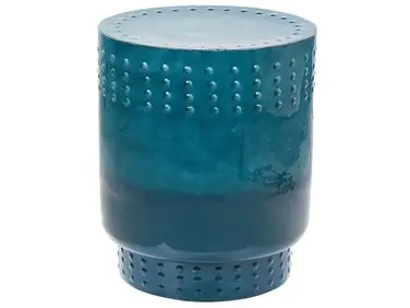 Mesa auxiliar ABRA Metal Verde azulado - Sala de estar