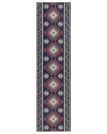 Alfombra KANGAL Azul oscuro 80 x 300 cm - Accesorios decorativos