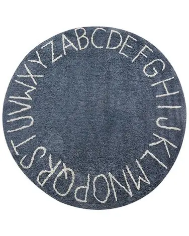 Alfombra infantil VURGUN Azul oscuro ø 120 cm Algodón - Accesorios decorativos