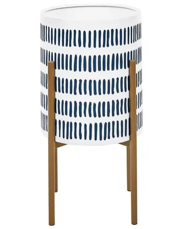 Maceta con patas NEMOROSA Metal 31 cm Blanco - Accesorios decorativos