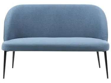 Banco de comedor 2 plazas OSBY Tela Azul - Sala de estar