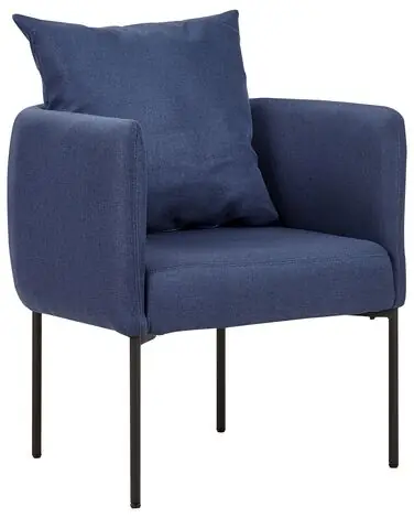 Sillón MALMOS Tela Azul oscuro - Sala de estar