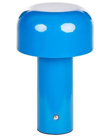 Wireless LED Table Lamp BESOS with Dimmer Metal Blue - Home Accessories