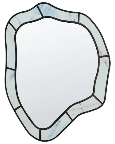 Wall Mirror LIVERDUN 64 cm 86 cm Light Blue - Home Accessories
