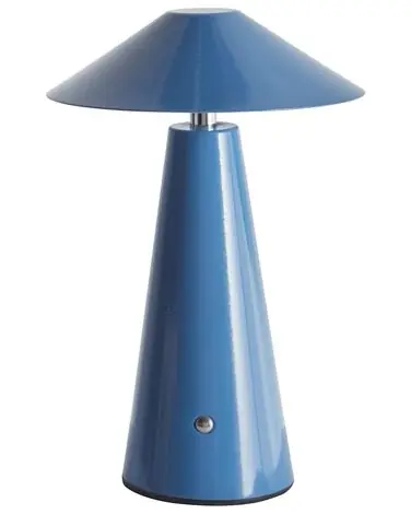 Wireless LED Table Lamp APAYAO with Dimmer Metal Blue - Home Accessories