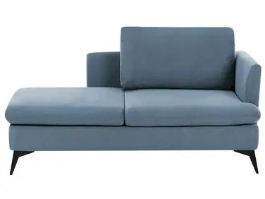 Chaise longue derecho SIEVOZ Tela Azul - Sala de estar
