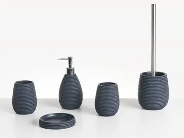 Conjunto de 5 accesorios de baño QUILCA Azul oscuro