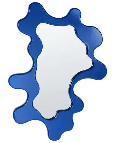 Espejo ROSCOFF 59 cm 80 cm Azul - Accesorios decorativos