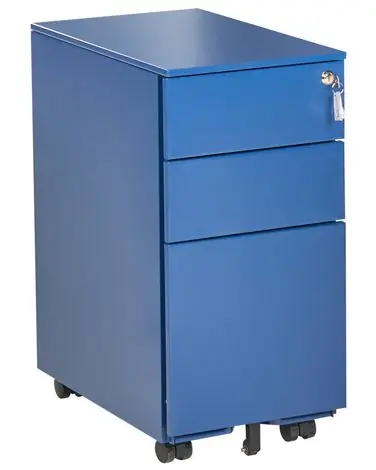 Storage Unit BOLSENA Metal Blue - Home Office