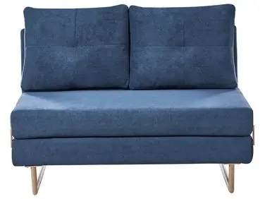 Sofá cama 2 plazas JERSLEV Tela Azul - Sala de estar