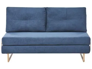 Sofa Bed 3 Seater JERSLEV Fabric Blue - Living Room