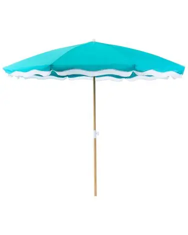Sombrilla de jardín 232 cm SESTRIERE Turquesa - Jardín y balcón