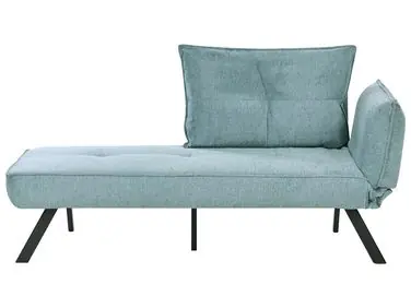 Chaise longue derecho ROCAMADOUR Tela Azul claro - Sala de estar