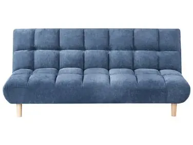 Sofa Bed 2 Seater RISOR Fabric Blue - Living Room