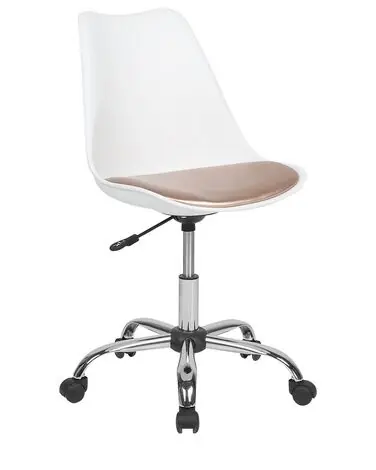 Desk Chair DAKOTA Faux Leather Pink - Home Office