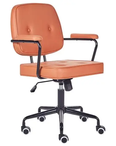 Desk Chair PAWNEE Fabric Orange - Home Office