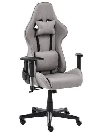 Gaming Chair WARRIOR Light Grey - Home Office