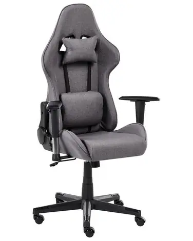 Silla gamer WARRIOR Gris oscuro - Oficina
