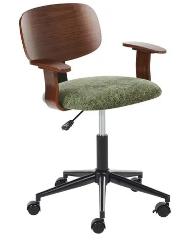 Desk Chair GUNNISON Fabric Green - Home Office