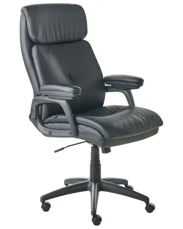 Executive Chair DIRECTOR Faux Leather Black - Home Office