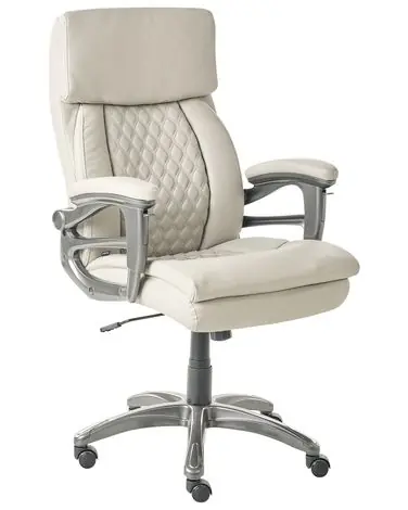Silla ejecutiva GALLANT Piel sintética Beige - Oficina