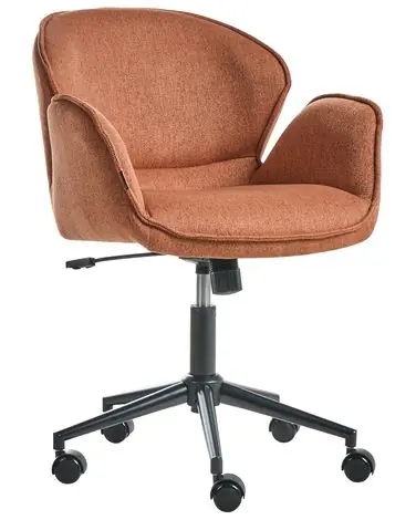 Silla de escritorio BELMAR Tela Naranja - Oficina