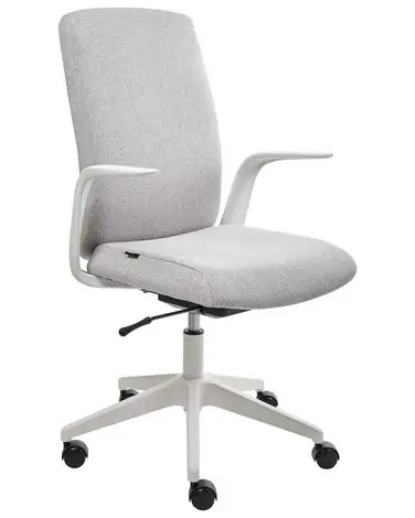 Office Chair CAPTAIN Fabric Light Grey - Home Office