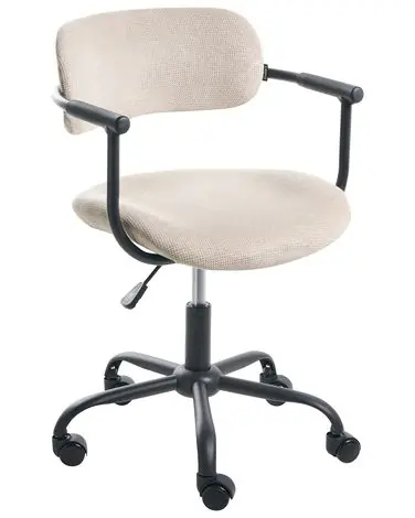 Desk Chair VYRA Fabric Beige - Home Office