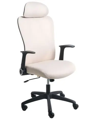 Office Chair ZYVEN Fabric Beige - Home Office