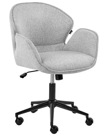 Desk Chair BELMAR Fabric Grey - Home Office