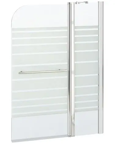 Mampara de ducha TUAPI II 140 x 120 cm Plateado - Baño