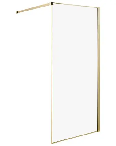 Mampara de ducha WASPAM 90 x 190 cm Dorado - Baño