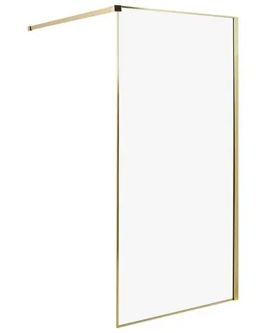 Mampara de ducha WASPAM 100 x 190 cm Dorado - Baño