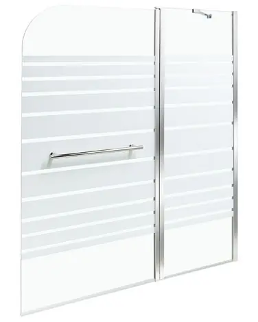 Mampara de ducha TUAPI 140 x 120 cm Plateado - Baño