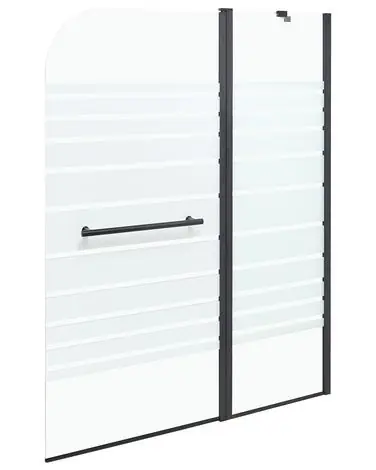 Mampara de ducha TUAPI 140 x 100 cm Negro - Baño