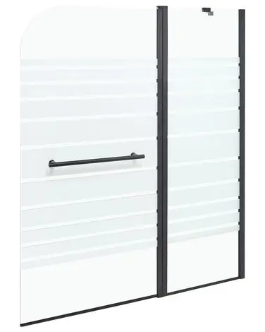 Mampara de ducha TUAPI 140 x 120 cm Negro - Baño