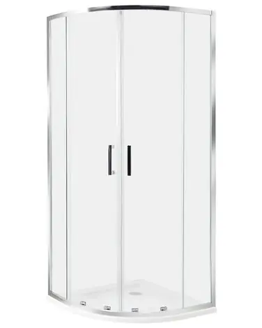 Cabina de ducha JUKATAN 80 x 80 x 185 cm Plateado - Baño