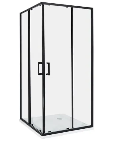 Cabina de ducha TELA 90 x 90 x 185 cm Negro - Baño