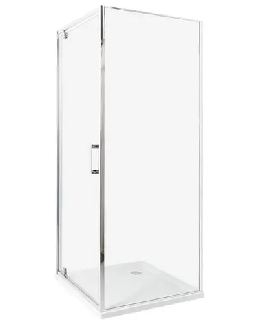 Cabina de ducha DARLI 70 x 70 x 185 cm Plateado - Baño