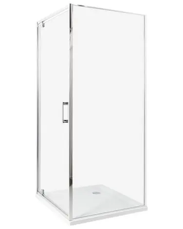 Cabina de ducha DARLI 80 x 80 x 185 cm Plateado - Baño