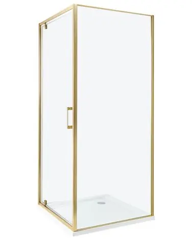 Cabina de ducha DARLI 80 x 80 x 185 cm Dorado - Baño