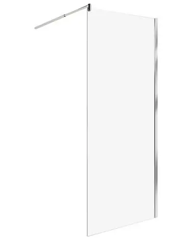 Mampara de ducha AHAUS 80 x 190 cm Plateado - Baño