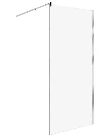 Mampara de ducha AHAUS 90 x 190 cm Plateado - Baño