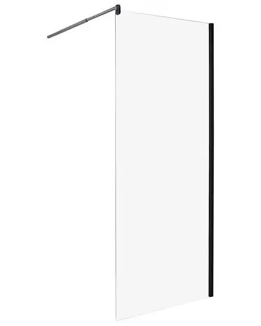 Mampara de ducha AHAUS 80 x 190 cm Negro - Baño
