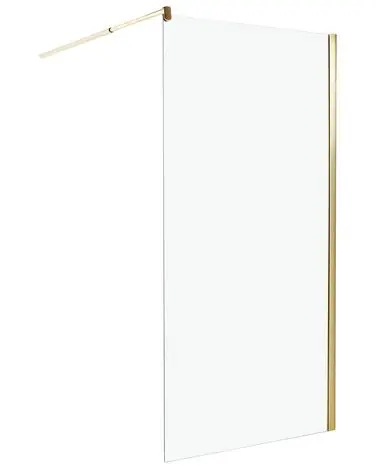 Mampara de ducha AHAUS 100 x 190 cm Dorado - Baño