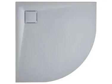 Plato de ducha PARON 80 x 80 x 3 cm Gris - Baño