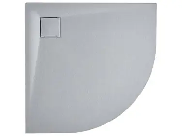 Plato de ducha PARON 90 x 90 x 3 cm Gris - Baño