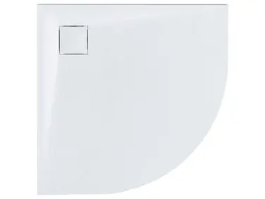 Plato de ducha PARON 80 x 80 x 3 cm Blanco - Baño