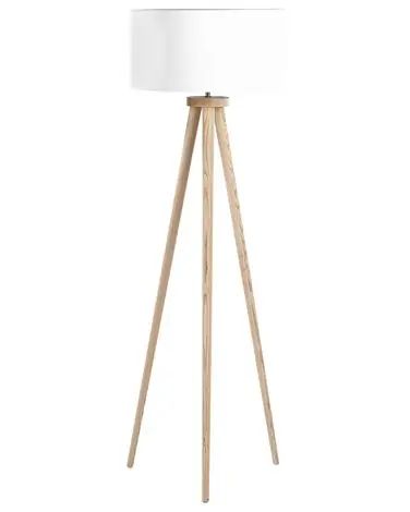 Lámpara de pie NITRA Madera de roble Blanco - Accesorios decorativos