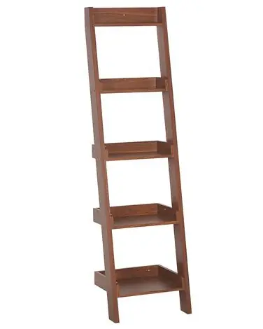 5 Tier Shelving Unit MOBILE DUO 169 cm Dark Brown - Living Room